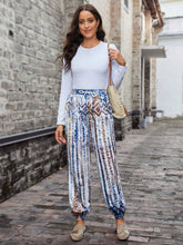 EMERY ROSE Graphic Print Drawstring Waist Slant Pocket Sweatpants